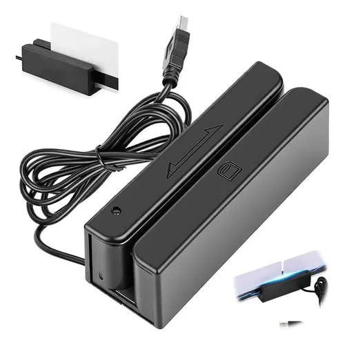 Leitor De Cartão Magnético 3 Vias Barras Com Interface Usb - 1